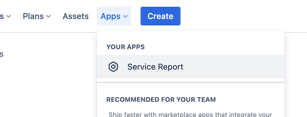 Install Service Report App